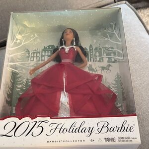 Barbie Holiday Collector Doll in Elegant Red Gown